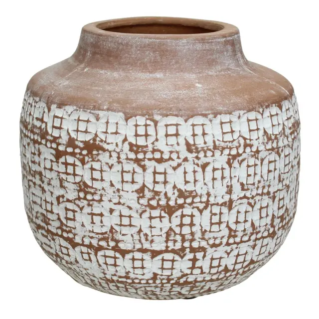 Βάζο Καφέ Τερακότα 22xx22x20cm