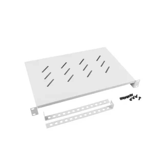 Lanberg Ράφι Rack 19'' 600mm 1U Gray (AK-1004-S)