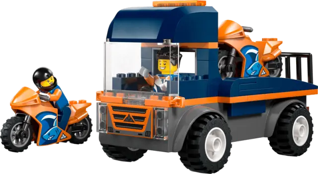 LEGO® City Motorcycle Transporter για 4+ Ετών 88τμχ - 60491