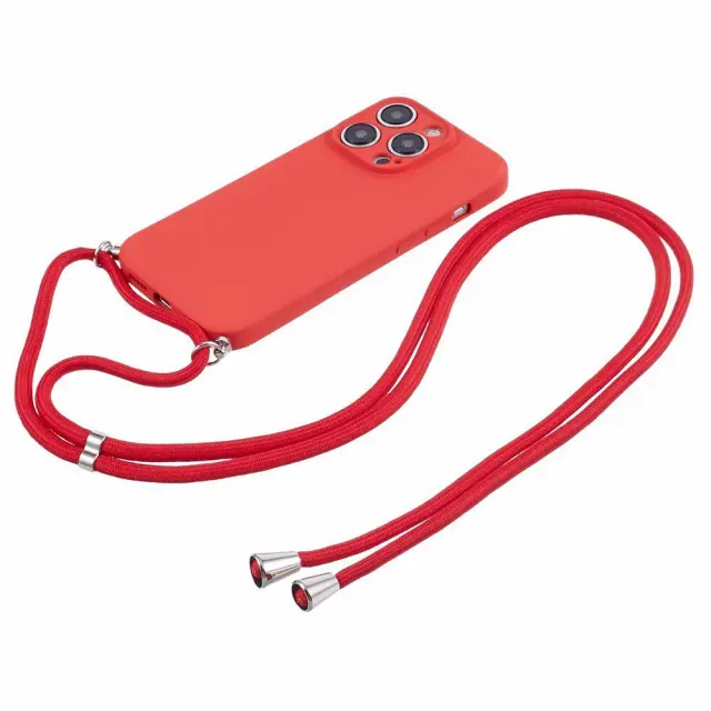 Θήκη με Κορδόνι για iPhone 15 Pro Max-Red OEM 2