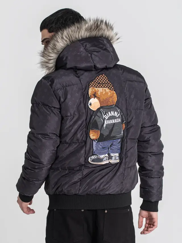 Gianni Kavanagh Ανδρικό LOGOMANIA BEAR Puffer Μπουφάν – Black - M 3