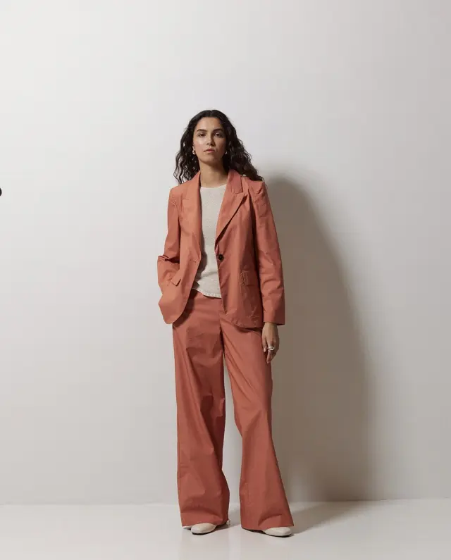 YERSE WIDE LEG TROUSERS (42833-TERRACOTA) - L 2
