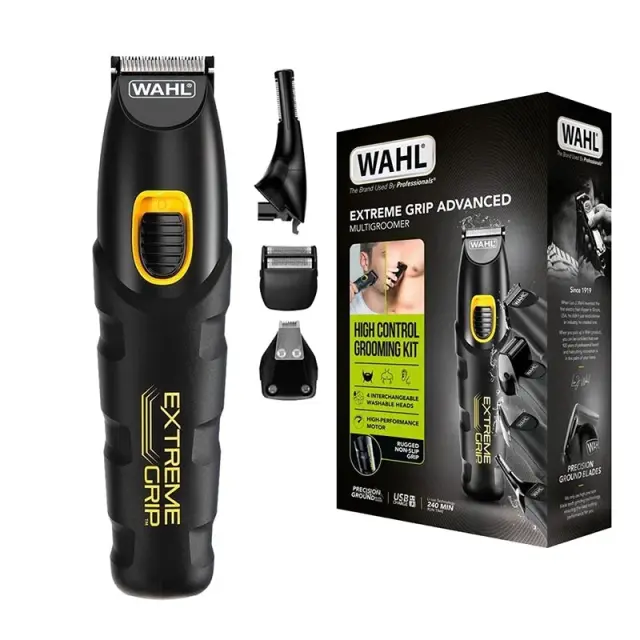 Wahl 09893-0460 Extreme Grip Advance Επαναφορτιζόμενο Trimmer Προσώπου / Σώματος με 4 Κεφαλές 3