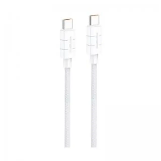 Καλώδιο Σύνδεσης USB 2.0 Foneng XS02 Braided USB C σε USB C 60W 1.2m Λευκό N68693 2