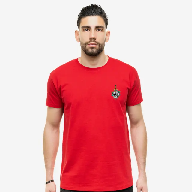 T-shirt Noshame® Signature Κόκκινο με Τύπωμα - 122326 - XXL