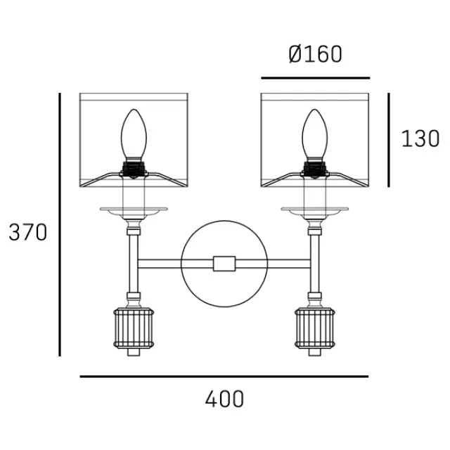 Απλίκα SUTTON W02477NI-WH νικέλ Nickel 3