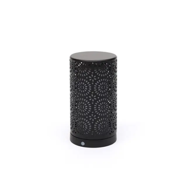 MegaLight Firelamp LED White 183634 - Επιτραπέζιο φωτιστικό με οπτικά στοιχεία φωτιάς, συμπεριλαμβανομένου καλωδίου USB Opal Black