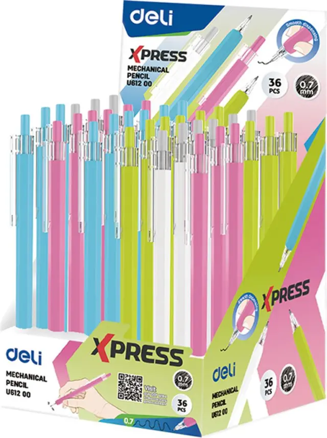 Deli Μολύβι Μηχανικό Με Γόμα 0,7mm Xpress (Διάφορα Χρώματα)/ 231.61200 (Deli)