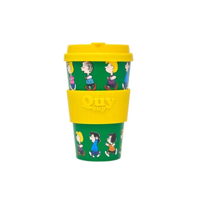 Quy Cup Επαναχρησιμοποιούμενο Ποτήρι Peanuts (R-Pet) 400ml: Snoopy Race
