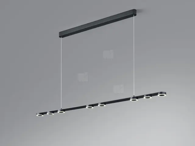 EIGHT Κρεμαστό Φωτιστικό LED Ματ Μαύρο 120cm Dimmable IP20