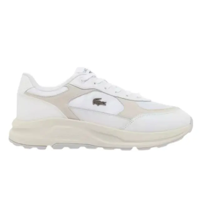 Ανδρικά Δερμάτινα Sneakers Lacoste Run Set 750SMA022065T Λευκά Άσπρο - 41