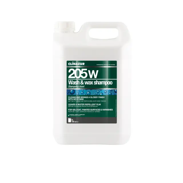 Clinazur 205W Wash & Wax Shampoo-Καθαριστικό Καταστρώματος 5lt