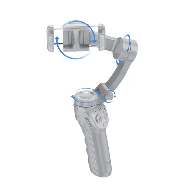 Gimbal Hoco K24 για Συσκευές 4.5"- 7" 3600mAh V5.2 με Σταθεροποιητή 3 Αξόνων Γκρι 3