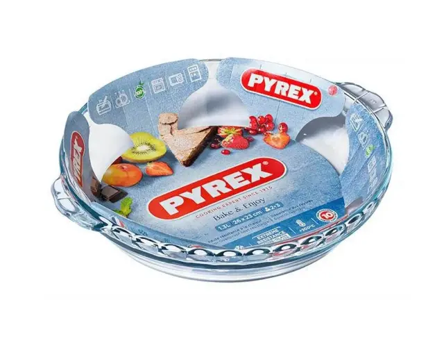 Πυρίμαχο σκεύος Bake & Enjoy Pyrex για τάρτα με χωρητικότητα 1.3lt και διαστάσεις 26x23x5cm 198B000/8048