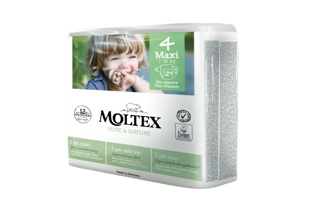 Moltex pure & nature maxi no4 7-18kg 29 τεμαχίων
