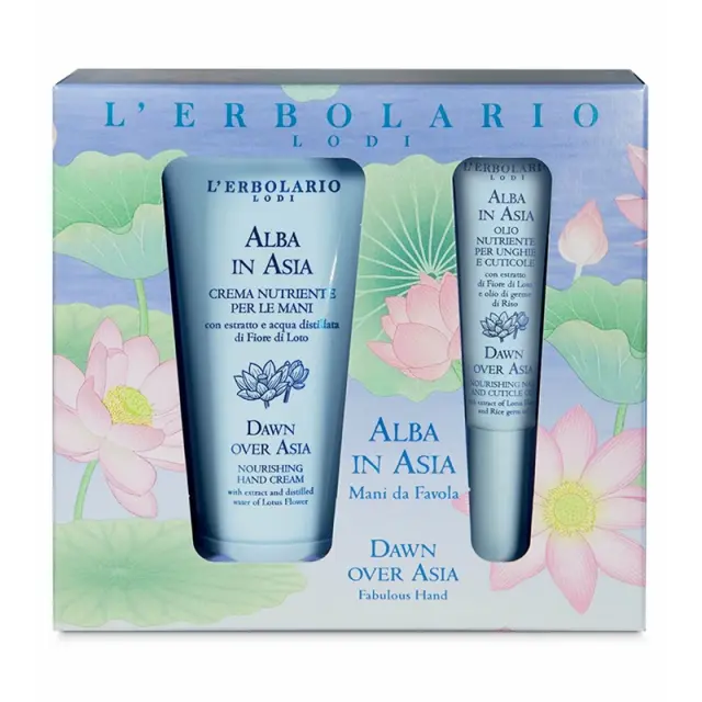 L’ Erbolario Alba in Asia Kit Mani da Favola – Kit Περιποίησης Χεριών με θρεπτική κρέμα χεριών & θρεπτικό έλαιο για την επιδερμίδα γυρω από τα νύχια