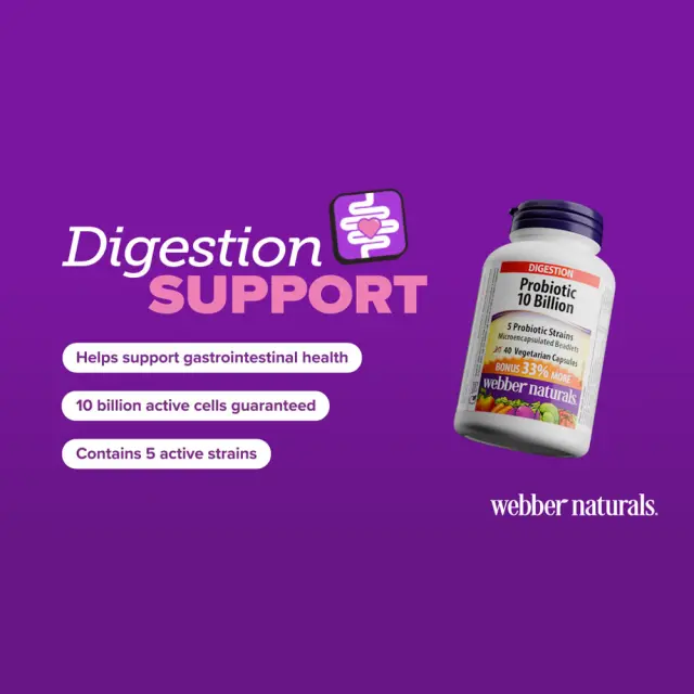 Webber Naturals Probiotic 10 Billion 5 Probiotic Strains 3