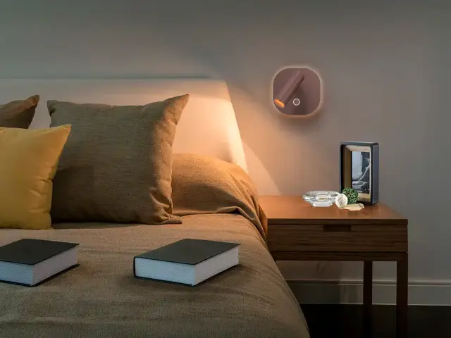 Φωτιστικό τοίχου Biblos oxide brown με LED reading light Καφέ
