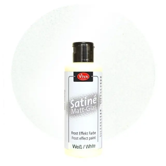 Satine - Matt Glass 82 ml - White, Viva Décor