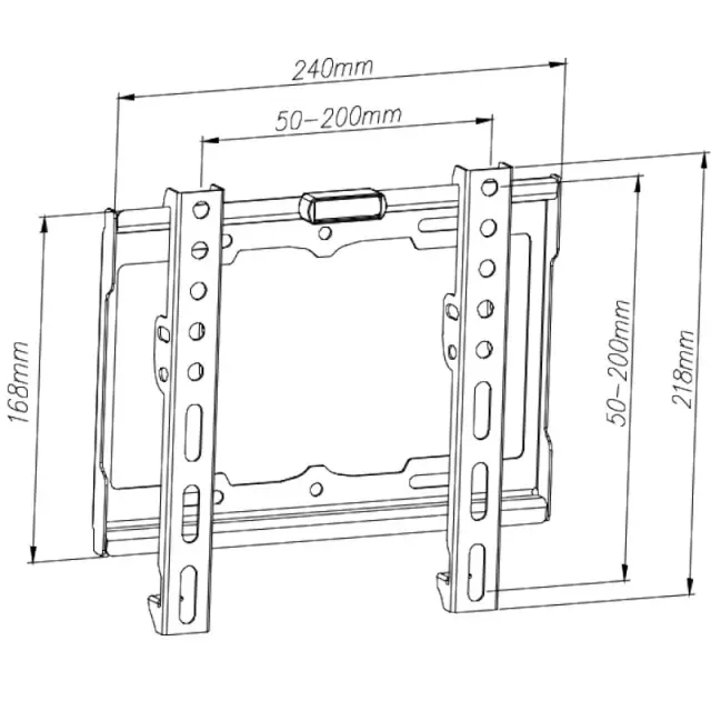Βάση Τηλεόρασης 13"-43" Vesa 200x200 OSIO OSMA-1342 2