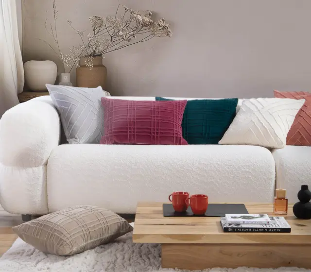 ΔΙΑΚΟΣΜΗΤΙΚΟ ΜΑΞΙΛΑΡΙ VISEGRAD 45X45 NEF-NEF HOMEWARE GREY 2