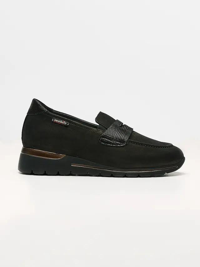 Mephisto Μοκασίνια-Loafers Γυναικείο δέρμα Nubuck Μαύρο MEP/ELYNA BLACK 3