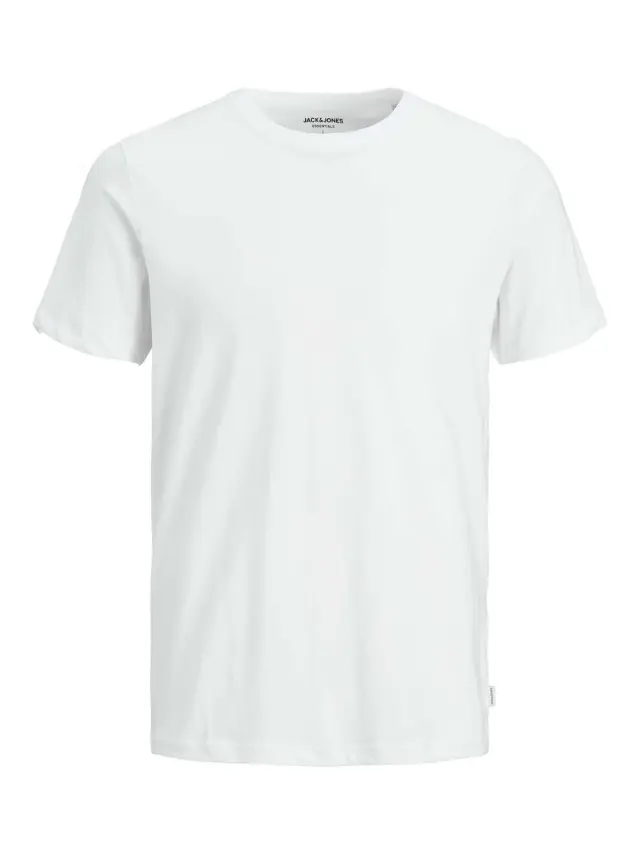 JJEORGANIC BASIC TEE SS O-NECK NOOS White