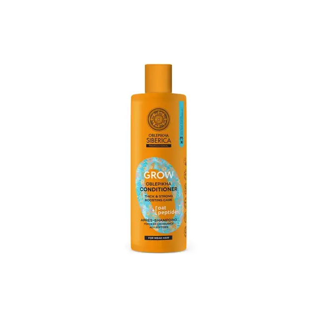 Natura Siberica Oblepikha Grow Conditioner Ενδυνάμωσης με 3x Ιπποφαές & Πεπτίδια Βρώμης 400 ml