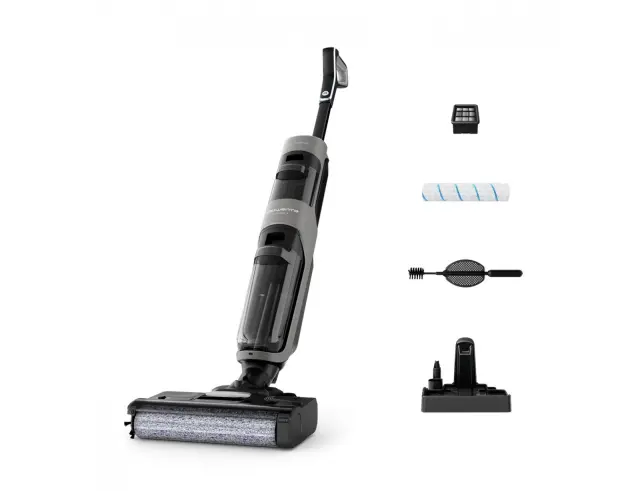 Επαναφορτιζόμενη Ηλεκτρική Σκούπα Stick 2 σε 1 Rowenta Wet & Dry X-Clean 4 GZ5036WO με ισχύ 200W και χωρητικότητα κάδου 0.73L GZ5036WO