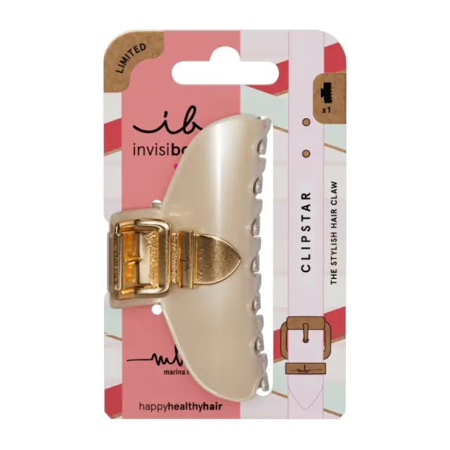 Invisibobble IB Clipstar MHS Golden Clasp M, Κλάμερ Μεσαίου Μεγέθους, 1 Τεμ
