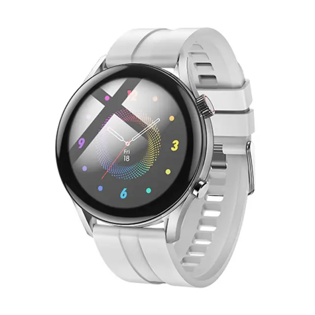 Smartwatch Hoco Y7 Pro IP67 με Δυνατότητα Κλήσεων Silicon Band Ασημί 3