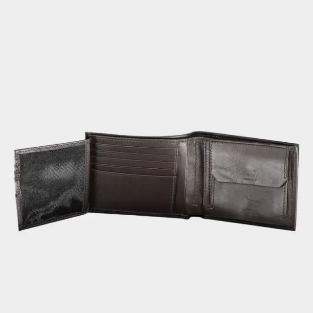 Calvin Klein - Ανδρικό Δερμάτινο Πορτοφόλι Ck Concise Trifold 10Cc W/Coin L K50K510600-BAR Καφέ 2