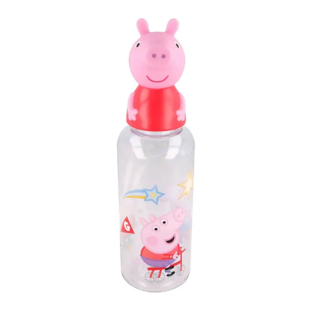 Stor Παγούρι Πλαστικό 3D Peppa Pig Ροζ 560ml (530-10115)