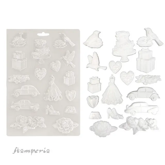 Καλούπι εύκαμπτο A4, 21x29cm, Stamperia, Timeless