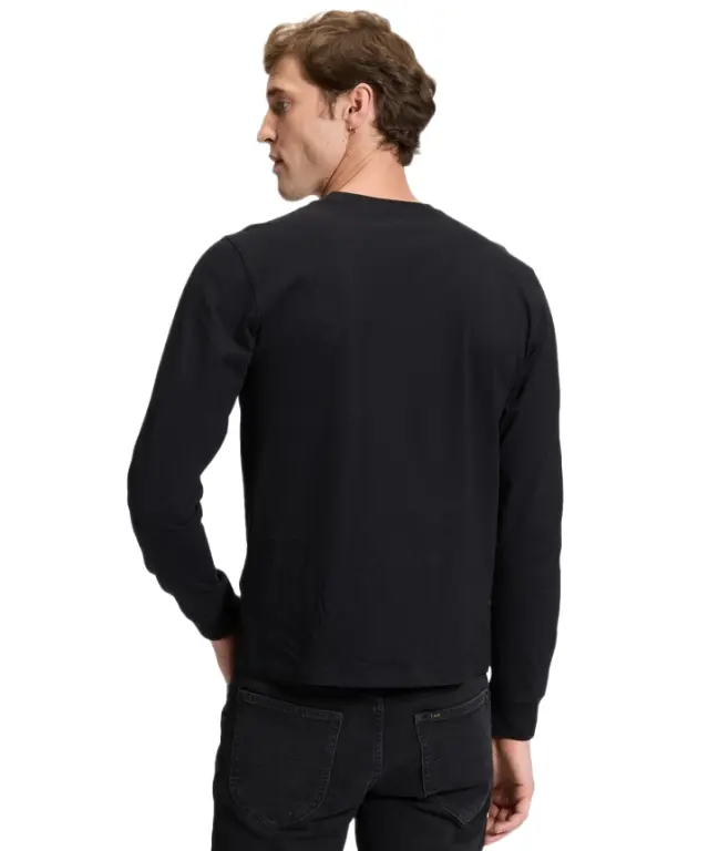 Lee Regular Long Sleeve Patch Logo Tee ανδρική μακρυμάνικη μπλούζα 112386435-1 2