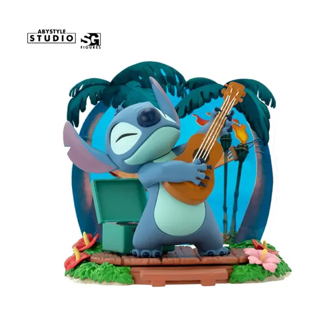 Φιγούρα Αγαλματίδιο Abysse Disney: Stitch - Guitar Statue 10cm (ABYFIG138)