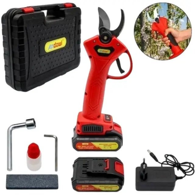Andowl Ηλεκτρικό Κλαδευτήρι Μπαταρίας 48V Q-JD25 - Electric Pruning Shears 076029 2