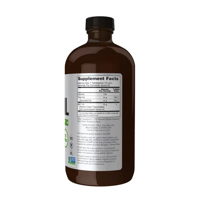 Now Foods MCT Oil Vanilla Hazelnut, 473 ml 2