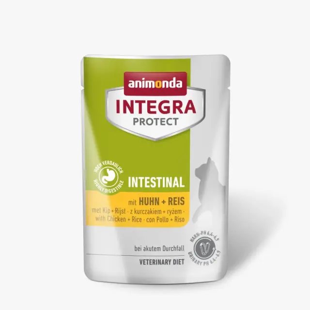 Integra Cat Protect Adult Intestinal Φακελάκι Κοτόπουλο & Ρύζι 85gr Μονόχρωμο
