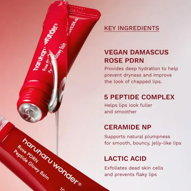 Haruharu Wonder Rose PDRN Peptide Glowy Balm – Ενυδατικό Balm Χειλιών για Λάμψη & Plumping με Vegan PDRN και Πεπτίδια Περιποίηση χειλιών, 10 ml 2