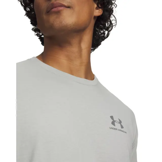 Under Armour Men's Sportstyle Left Chest Shortsleeve T-Shirt Γκρι Ανοιχτό 1326799-069 (Under Armour) - Small 3