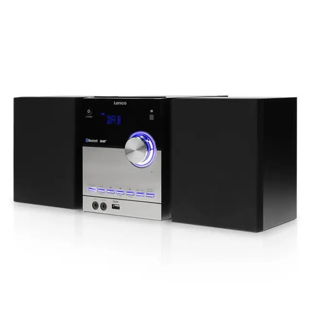 Mini Hi-Fi με CD player, DAB+ FM ράδιο, σύνδεση Bluetooth και αναπαραγωγή από USB stick, 20W.