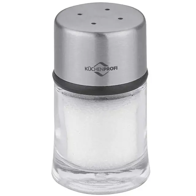 Kuchenprofi Classic Glass Salt & Pepper Αλατοπίπερο Γυάλινο Με Ανοξείδωτο Καπάκι