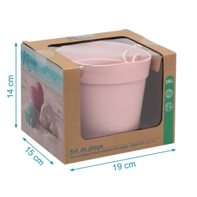 Σετ Κουβαδάκια Παραλίας Pink 5τμχ. 3