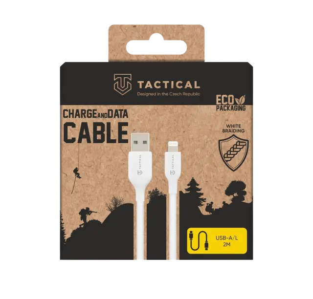 Tactical Stitch Thread Cable USB-A/Lightning 2m White 2