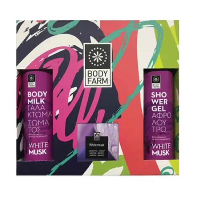 Bodyfarm Gift Set White Musk Αφρόλουτρο & Λοσιόν Σώματος & Σαπούνι