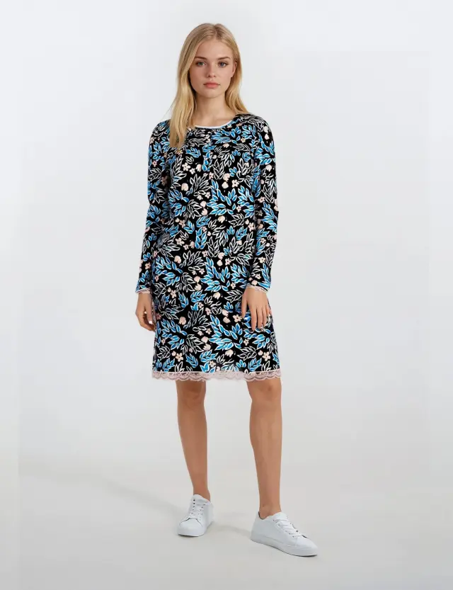 W948 - Type - NIGHTGOWN MIDNIGHT FLOWERS
