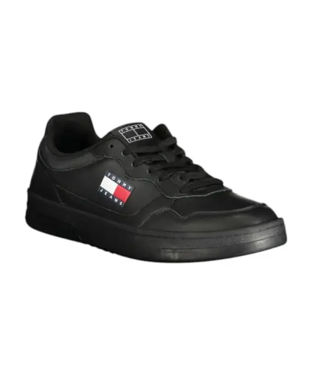 Tommy Hilfiger - Ανδρικά Sneakers Cupsole Leather Ess EM0EM01443-BDS Μαύρο 2