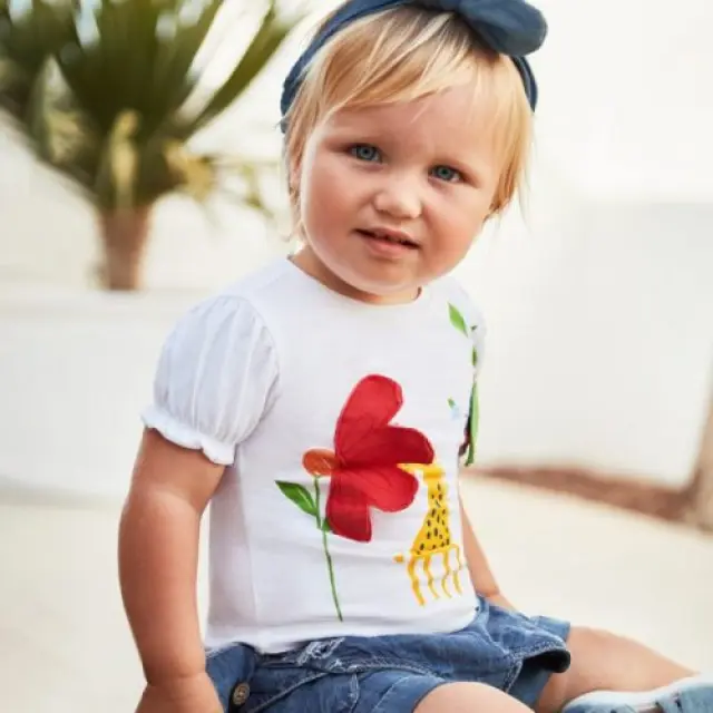 Baby 6 μηνών έως 4 ετών Μπλούζα κοντομάνικη play λευκό 2