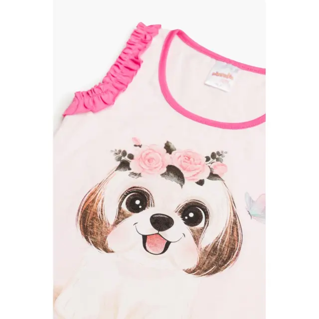 Πυτζάμα Βρεφική Καλοκαιρινή Minerva Dance Puppy Φούξια No 2 61936-157 3